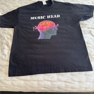 Black Music Head Graphic T-Shirt